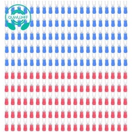 200pcs 16-14 AWG Red Blue Wire Connector Insulated Fork Terminal #4