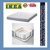 IKEA VESTERÖY Vesteroy Pocket Sprung Mattress 90x200cm 150x200 180x200cm Firm Extra Firm Single Quee