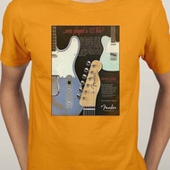 Fender Gibson Search stratocaster guitar Les paul guitar Amplifier Casual Short Sleeve O-Neck T-Shirt Men Cotton fashion