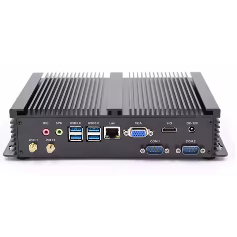 With 2*COM RS232 Industrial Mini PC Intel 12th gen CPU i7 1255U i5 1235U Computer HDMI VGA 11th gen 