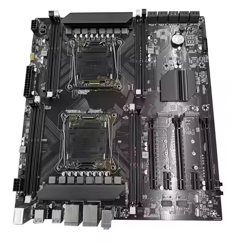 X99 Dual-Socket Motherboard LGA2011-3 Dual Ethernet Ports Supports 8XDDR3 RAM Memory Supports E5 267