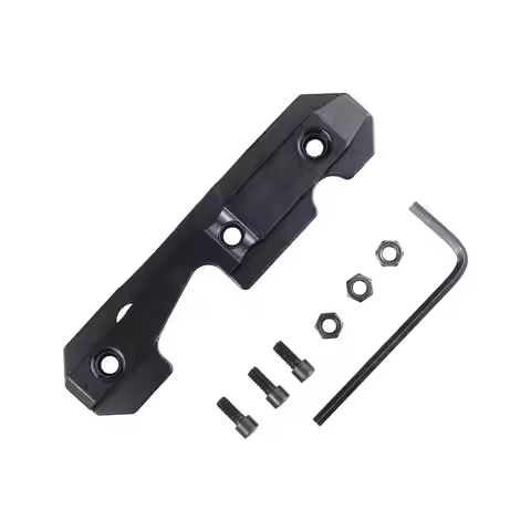 Tactical Full Steel Side Rail Adapter Base for AK47/AK74 - Heavy Duty Metal Mount Upgrade Part