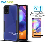 Samsung A31 Casing Free Tempered Glass
