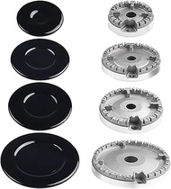 Drhomeam Gas Stove Burner Cap Cookware Hat Set Stove Lid for Kitchen Burner Head Replacement Kit Fit