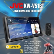 ใหม่ แท้แน่นอน JVC KW-V51BT เครื่องเล่น DVD ติดรถยนต์พร้อมจอ 2 DIN หน้าจอระบบสัมผัสขนาด 7 นิ้ว HDMI เสียงดี  คุ้มสุดๆ แถมกล้องถอยหลัง