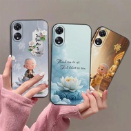 Oppo A58 / A78 4G / A98 5G case printed with calligraphy image of peace of mind, peace