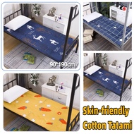 90*190cm Skin-friendly Cotton Tatami Mattress Single Dormitory Foldable Nonslip Mattress Soft Tilam