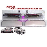 Kancil kenari door outer handle chrome 1set 4pc