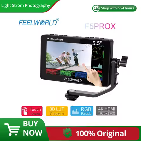 FEELWORLD-High Bright Full HD IPS Panel Touch Screen DSLR Camera Field Monitor, 4K HDMI, 3D LUTs for