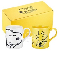 史諾比 - 日本製Peanuts Snoopy杯陶瓷杯咖啡杯套裝 Snoopy & Woodstock 平行進口