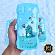 M024 SOFT CASE CUTE DINOSAURUS WAVE REALME 2 2 PRO 5 5i 5S C1 C2 C3 C11 2020 C11 2021 C20 C20A C12 C