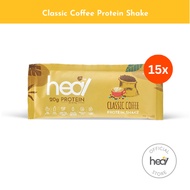 Heal Classic Coffee Protein Shake Powder - Dairy Whey Protein (15 sachets) HALAL - Meal Replacement, Protein