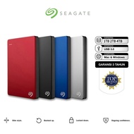 Seagate External Hard Disk Backup Plus Slim USB 3.0 Portable HDD External Hard Drive (1TB/2TB/4TB)