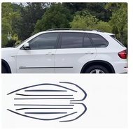 yolandd จัดแต่งทรงผมรถเหล็กสีดำหน้าต่าง Moulding กรอบแถบ Trim สำหรับ Bmw X1 Ix1 X2 X4 X5l X6 X7 X3 I