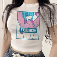 Femboy Cropped Top - Lightweight Summer Streetwear