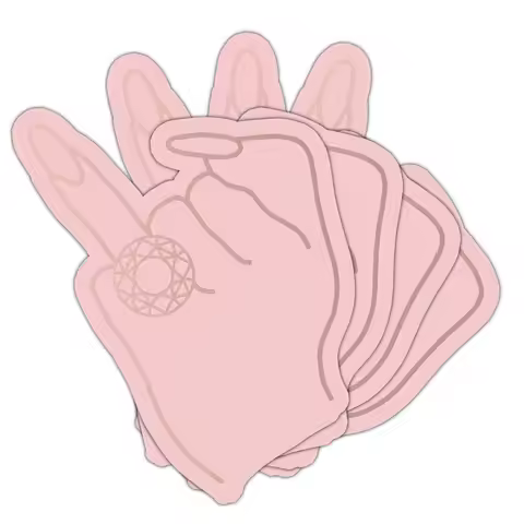 Bachelorette Party Decoration Creative Dimond Ring Finger Shape Napkins Bride To Be Bachelor Party H