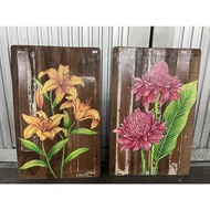 Flower Painting Picture Size 40x62 Cm. (+-2cm)
