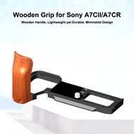 Quick Release Plate L Bracket Wooden Handle Grip Handgrip Holder Baseplate Stabilizer For Sony A7C2 