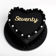 Q130 Acrylic 70th Birthday Cake Topper, 70th Birthday Cake Topper for Women & Men, Cheers to 70 Year