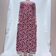 Long dress daster gamis jumbo standar lengan panjang bahan jersey korea premium bb 70