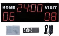 Multisport Electronic Scoreboard Outdoor Led Display Sports Multi-Function Countdown Timer Digital Football Scoreboard, Wall-Mounted Score Clock Score Keeper