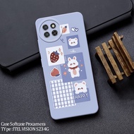 HP Casing Latest Itel S23hp - Fashion Cat Case - Case Itel S23hp - Soft Case Itel S23hp - Kesing Ite