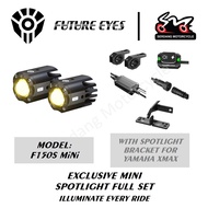 FUTURE EYES F150-S F150S Mini For XMAX 250 Combo Spotlight Lamp Lampu Waterproof Headlight  Sport Li