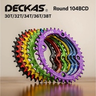 Deckas Chainring 32 34 36 38 T Bcd 104 Narrow Wide Single MTB XC Trail Enduro Alloy Bike