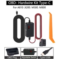 for 70mai A800S A500S S500 M300 A510 Dash Cam OBD Hardwire Kit Power Cable Type USB for A810 x200 M5