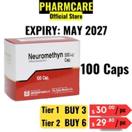 Neuromethyn Capsule 500mcg 100's (Mecobalamin 500mcg) Vitamin B12 Nerve Pain