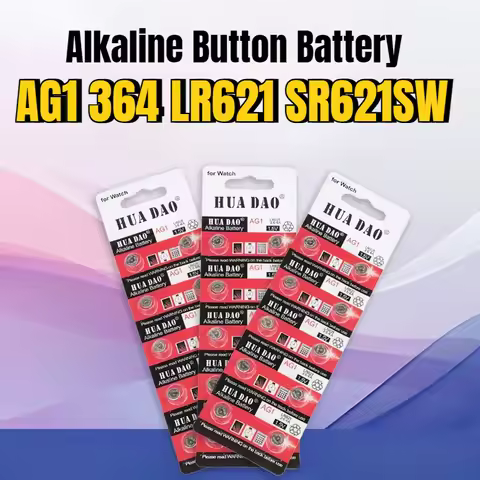 10-150Pcs AG1 LR621 1.55V Alkaline Button Battery 164 SR60 363 SR621SW 364 621 SR621 L621 CX60 Coin