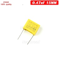 10PCS 470nF capacitor X2 capacitor 275VAC Pitch 15mm X2 Polypropylene film capacitor 0.47uF