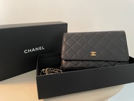 Chanel Wallet on Chain WOC 荔枝皮 牛皮