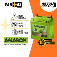 [Install Support] AMARON FLO MF Car Battery Bateri Kereta | NS70 L/R | 65D26 L/R | D26 PROTON TOYOTA