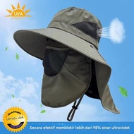 Topi Outdoor Hiking Pantai Gunung Berkebun Kebun Mancing Golf Bucket Visor Anti UV UPF 50+ UVA 360 N