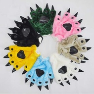 Cartoon One-Piece Pajamas Paw Gloves Plush Gloves Paw Gloves Animal One-Piece Dinosaur Paw Gloves Ke