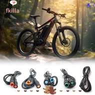 FKILLA Electric Bicycle Ebike Wire, Copper 2 3 4 5 6 8 Pin M8 Waterproof Connector Wire, Male to Fem