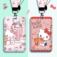 CFWA Campus Card Holder Long Lanyard Name Tag kitty Cat Bank Card Holder EasyCard Holder Bank Card H
