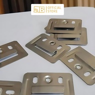 HIASAN DINDING Iron WPC Wallpanel/PVC Panel Bracket/Clip Wall Panel Hook Wall Hanging Bolong ID