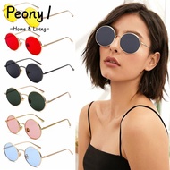 PEONY1 Steampunk Sunglasses Fashion UV Protection Circle Glasses Circle Glasses