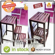 🇲🇾 🔥 3V MT703 Folding Copper Hammer Tone Wrought Iron Foldable Step Ladder Chair Stool / Kerusi Bertangga Tangga