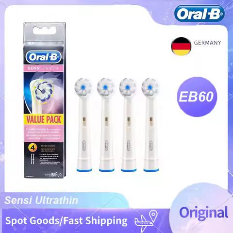 Oral B EB60 Sensi Ultrathin Electric Toothbrush Heads Soft Superfine Bristles Gentle Cleaning Sensit