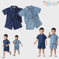 KEMEJA HORANSHOP Boys' Jeans Shirt Set J53 1 - 6 Years