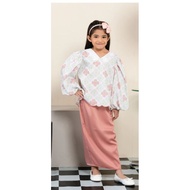 KEBAYA WITH SATIN SKIRT (LUBNA KIDS)