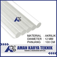 Acrylic Bar (Acrylic Rod) Dia. 12 mm x 1000 mm