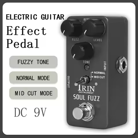 IRIN RS-11 Soul Fuzz Guitar Effect Pedal Fuzz Controlled Effects Two Modes True Bypass Pedals Electr