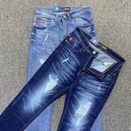 REGIO Jeans [RP8] Slimfit Ripped Length (Ripped) Non-See-through Stretch Material Size 28-38