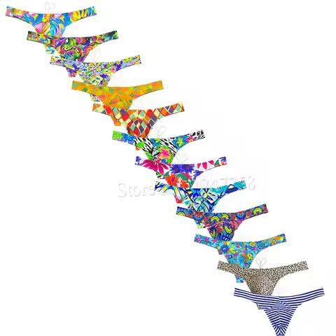 Men's Bikini Swimwear Micro Tangas Swim Thong Swimsuit Beachwear Surfing Trunks