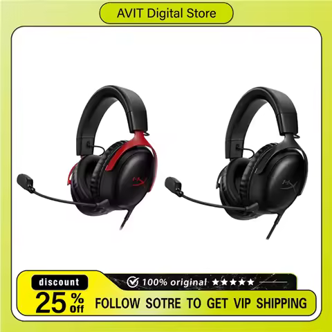 Hyperx Cloud iii Wired Headset Pluggable Microphone DTS Sound Effects Noise Canceling FPS E-sports G