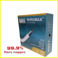 【hot sale】 WIREMAX PDX /LOOMEX WIRE /DUPLEX SOLID WIRE SIZE: 14/2    12/2     (SOLD PER BOX 75 METE